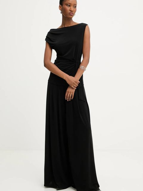 Answear.LAB spodnie damskie kolor czarny szerokie high waist