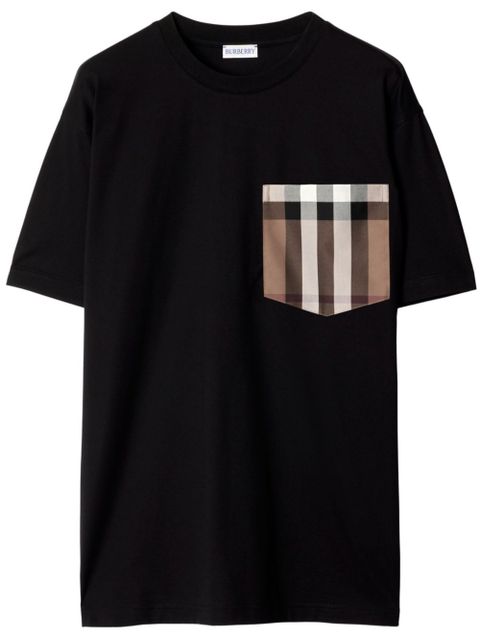 Burberry check-pocket T-shirt - Black - zdjęcie produktu nr 1
