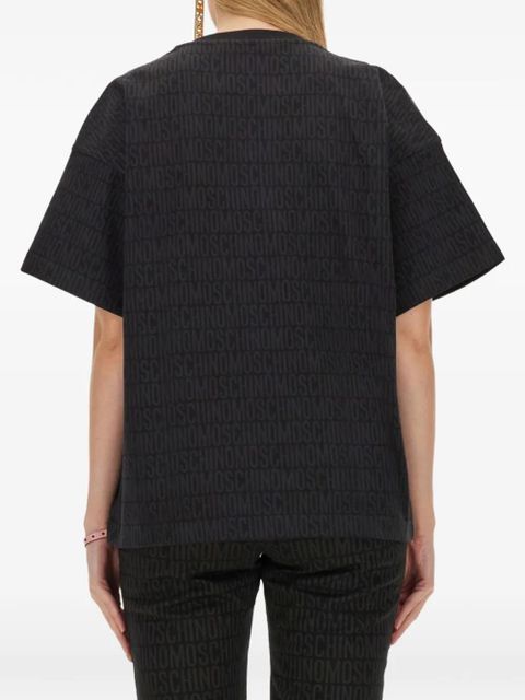 Moschino logo-print T-shirt - Black
