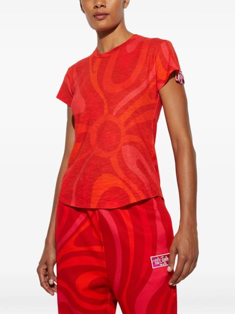 PUCCI abstract-print T-shirt - Red