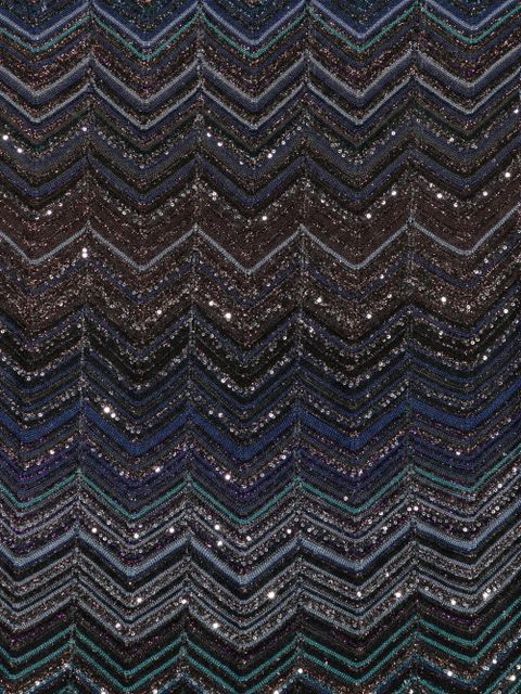 Missoni chevron-pattern scarf - Black - zdjęcie produktu nr 2