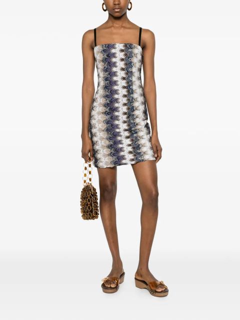 Missoni chevron mini dress - Neutrals - zdjęcie produktu nr 2