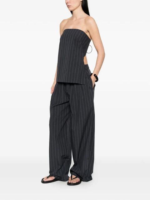 St. Agni striped pleated trousers - Blue - zdjęcie produktu nr 2