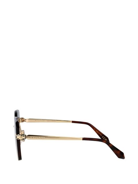 Bvlgari Serpenti Forever square-frame sunglasses - Gold