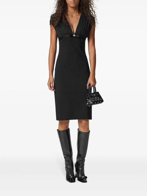 Versace deep-neck midi dress - Black - zdjęcie produktu nr 2