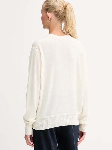 Bally sweter kaszmirowy damski kolor beżowy lekki WKN0BA