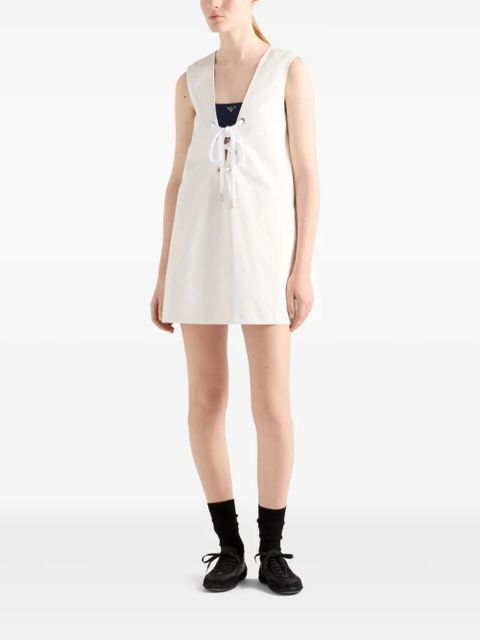 Prada satin mini dress - White - zdjęcie produktu nr 2