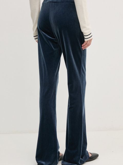 Joseph Ribkoff spodnie dresowe welurowe kolor turkusowy gładkie 234289F24