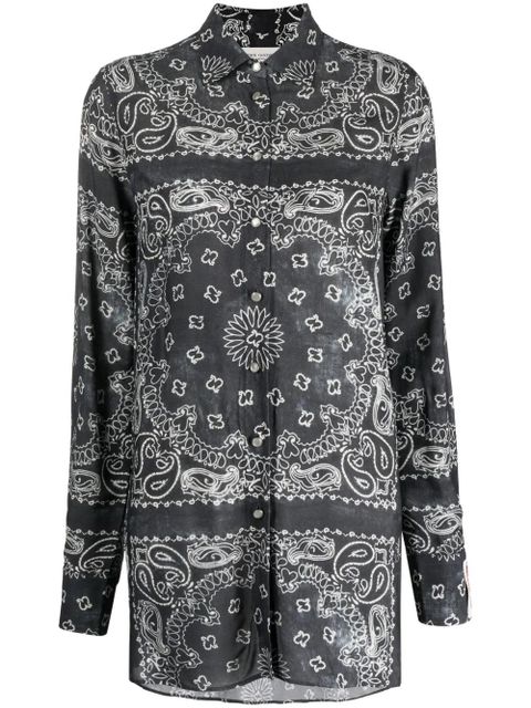 Golden Goose bandana-print shirt - Grey - zdjęcie produktu nr 1