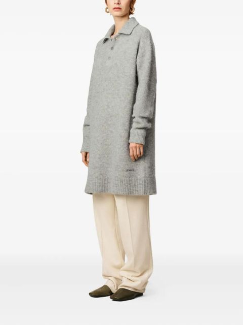 AMI Paris Ami polo Dress - Grey - zdjęcie produktu nr 2