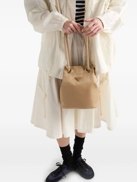 Prada small Mariner bucket bag - Neutrals