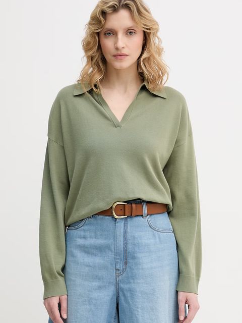 United Colors of Benetton sweter damski bawełniany - zdjęcie produktu nr 2