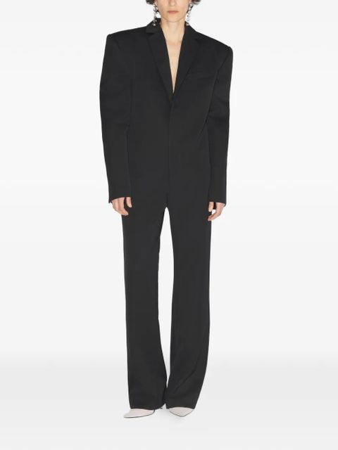 Jean Paul Gaultier lacing-detail tailored jumpsuit - Black