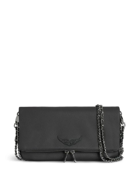 Zadig&Voltaire Rock leather clutch bag - Grey - zdjęcie produktu nr 1