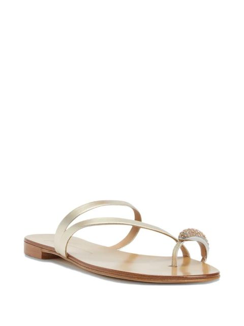 Giuseppe Zanotti Febe Crystal embellished-toe sandals - Gold