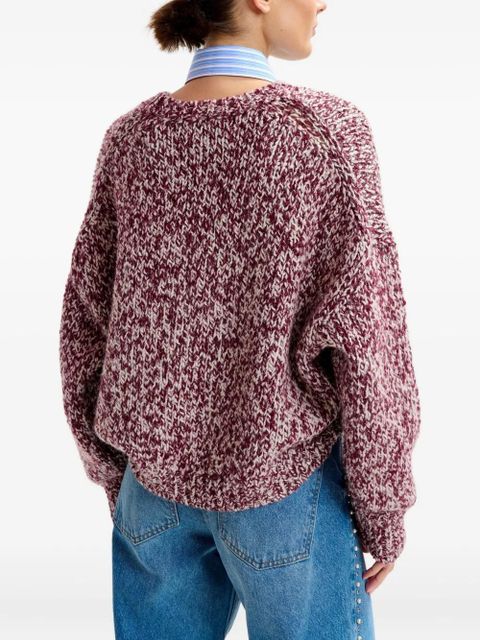 Essentiel Antwerp Izura ribbed-trim sweater - Red