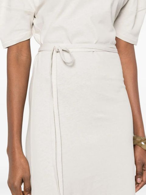 LEMAIRE puffed-sleeve midi dress - Neutrals