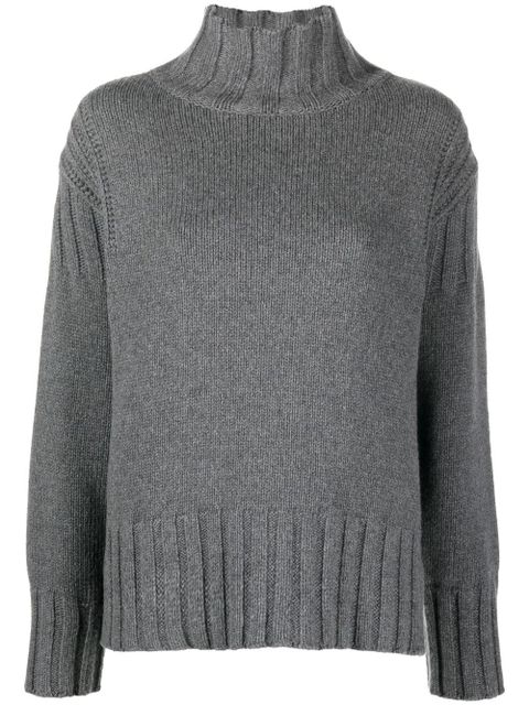 Jil Sander roll-neck cashmere jumper - Grey - zdjęcie produktu nr 1
