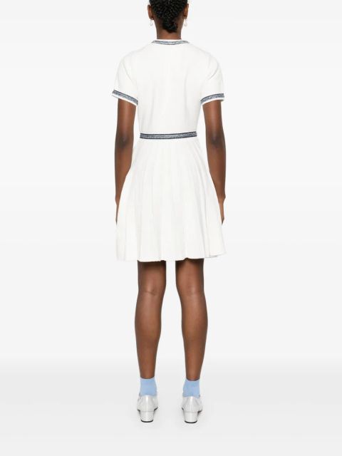 Maje pleated mini dress - White