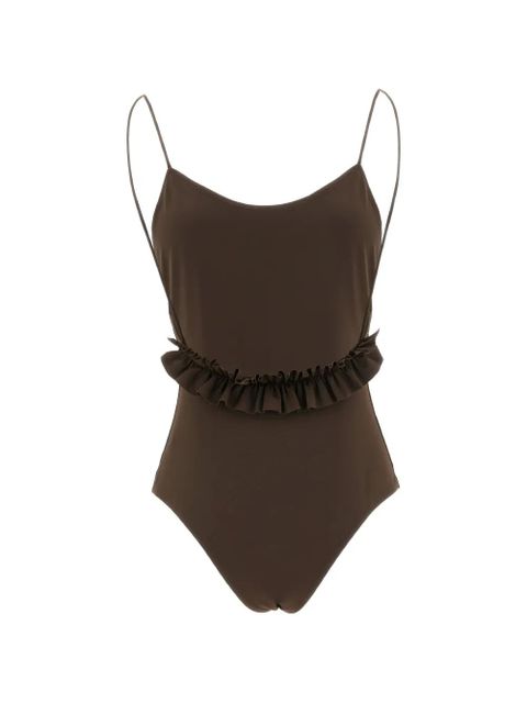 Jacquemus The Cabana ruffled swimsuit - Brown - zdjęcie produktu nr 2