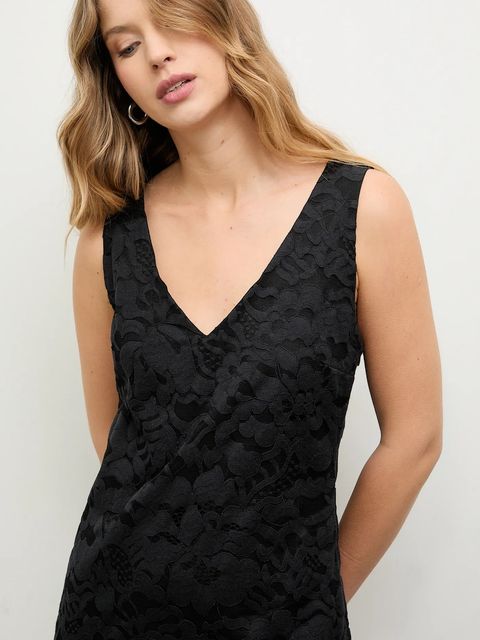 Answear.LAB sukienka kolor czarny mini prosta