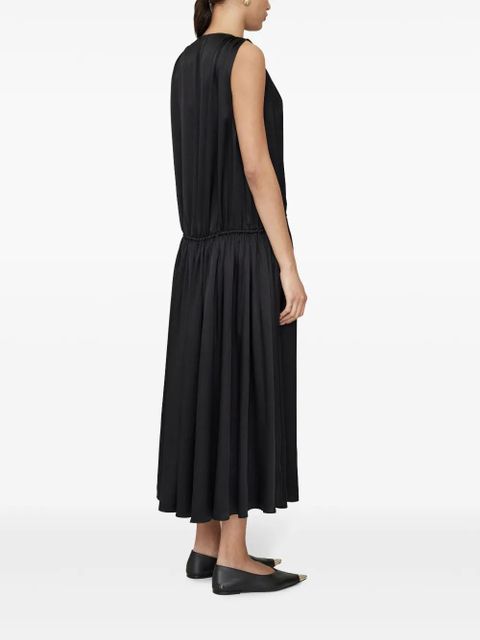 ANINE BING Mia silk maxi dress - Black