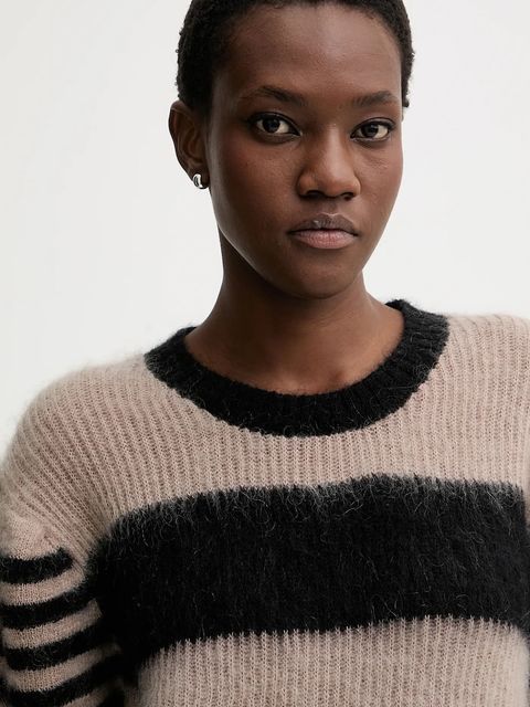 AllSaints sweter z dodatkiem wełny CLEM damski kolor czarny W015KD