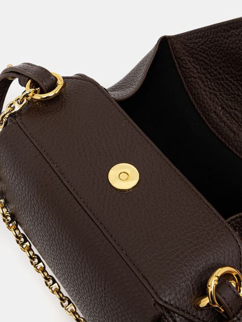 Yuzefi torebka skórzana OYSTER kolor brązowy YUZCO-HB-MOYC-L038