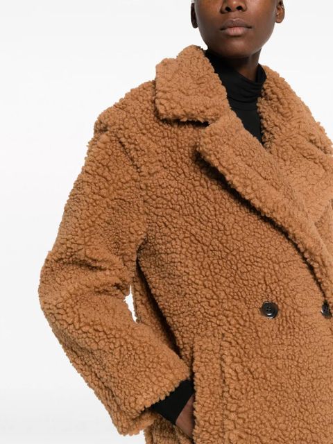 UGG Gertrude double-breasted teddy coat - Brown