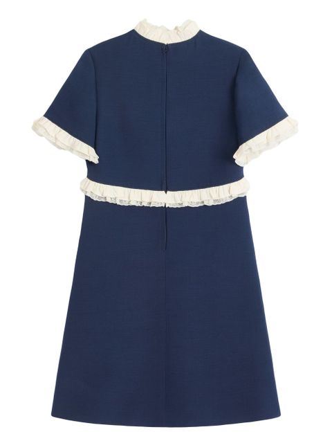 Valentino Garavani mini Crepe Couture wool dress - Blue