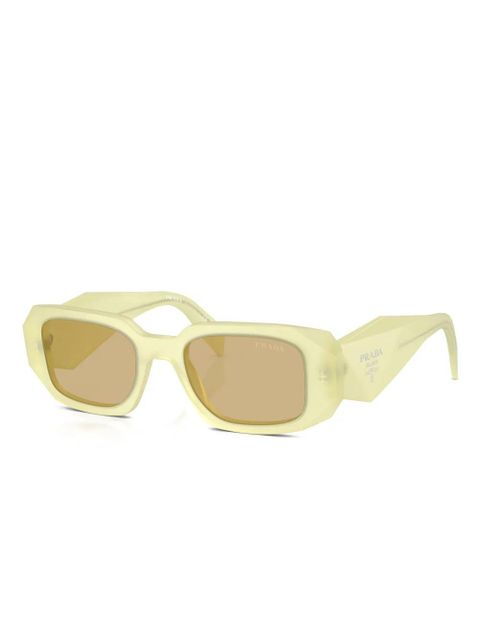 Prada Eyewear Symbole geometric-frame sunglasses - Yellow