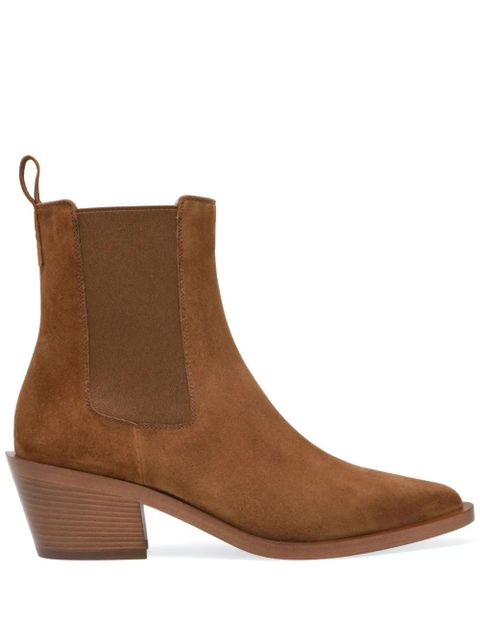 Gianvito Rossi Wylie 45mm suede boots - Brown - zdjęcie produktu nr 1