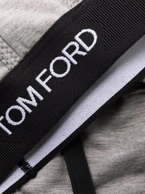 TOM FORD stretch-modal crop top - Grey