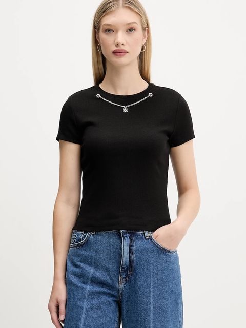 HUGO t-shirt damski kolor czarny 50549392 - zdjęcie produktu nr 1