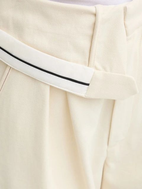 ALOHAS pleated panel trousers - Neutrals