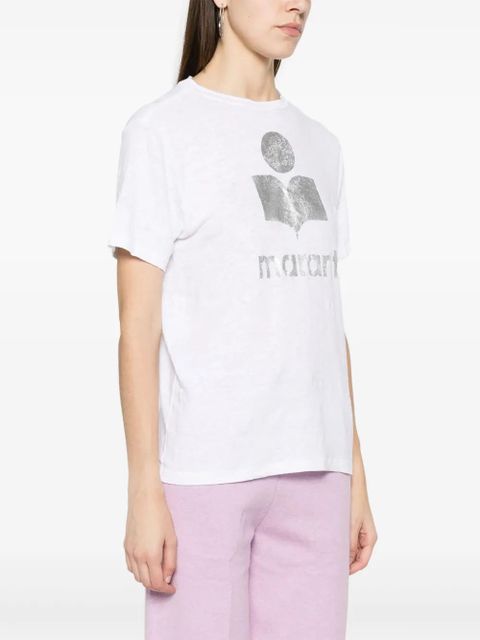 MARANT ÉTOILE Zewel linen T-shirt - White