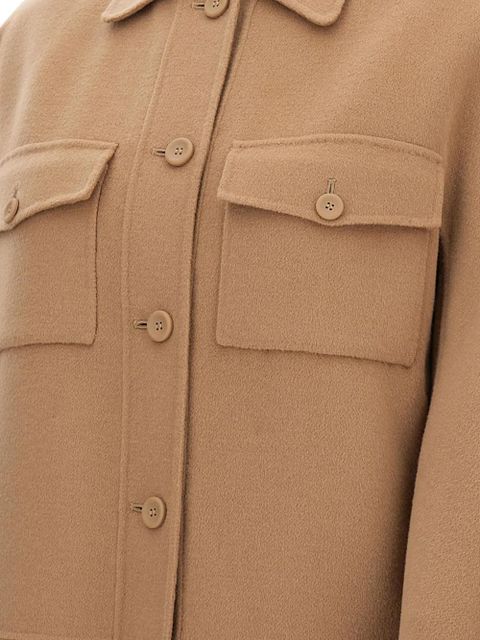 Max Mara patch-pocket buttoned jacket - Brown