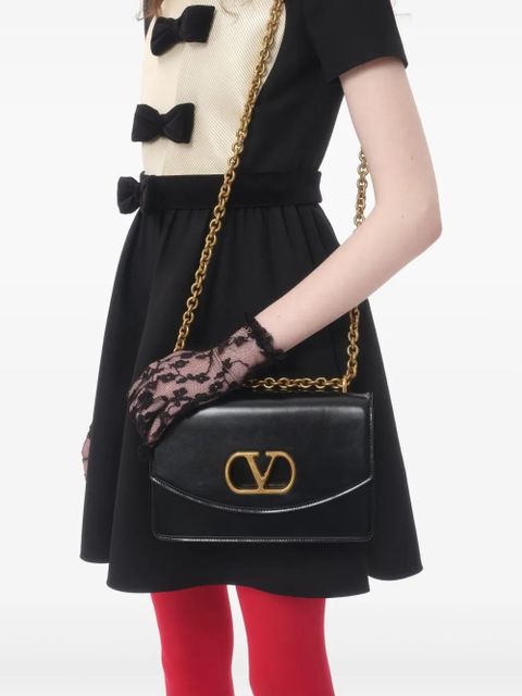 Valentino Garavani Crepe Couture bow-detail mini dress - Black