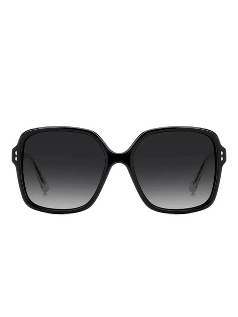 Isabel Marant Eyewear logo-engraved sunglasses - Black - zdjęcie produktu nr 1