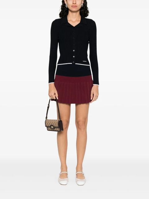 SANDRO plissé skirt - Blue