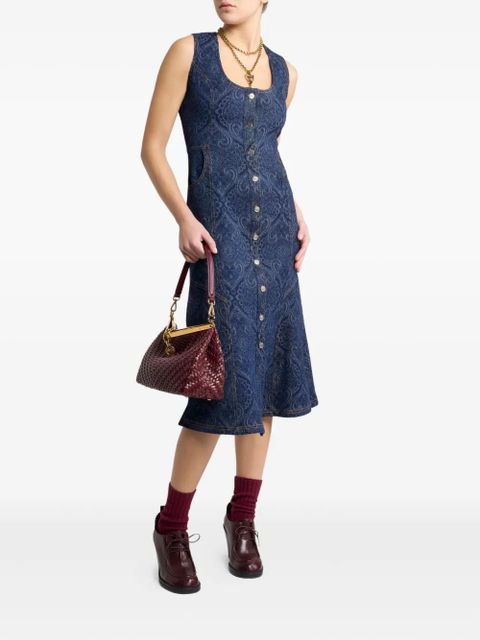 ETRO paisley-print denim dress - Blue - zdjęcie produktu nr 2
