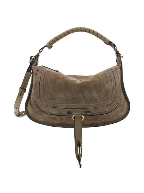 Chloé Marcie suede small shoulder bag - Neutrals - zdjęcie produktu nr 2