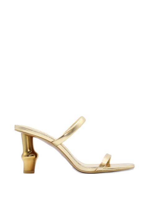 Cult Gaia 80mm double-strap sculpted-heel sandals - Gold - zdjęcie produktu nr 2
