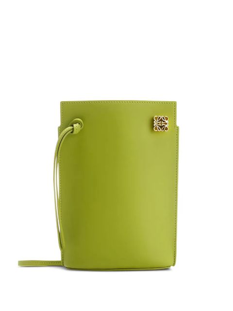 LOEWE drawstring logo cross body bag - Green - zdjęcie produktu nr 1