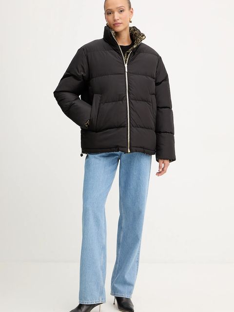 Just Cavalli kurtka dwustronna kolor zielony zimowa 79PAS422 CQDS5 - zdjęcie produktu nr 2