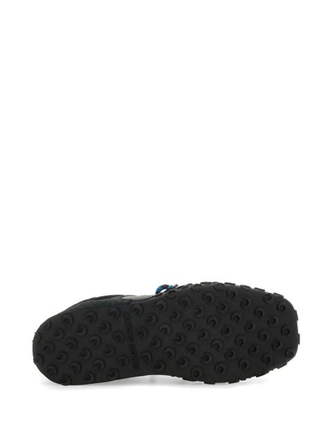 Marine Serre cutout leather sneakers - Black