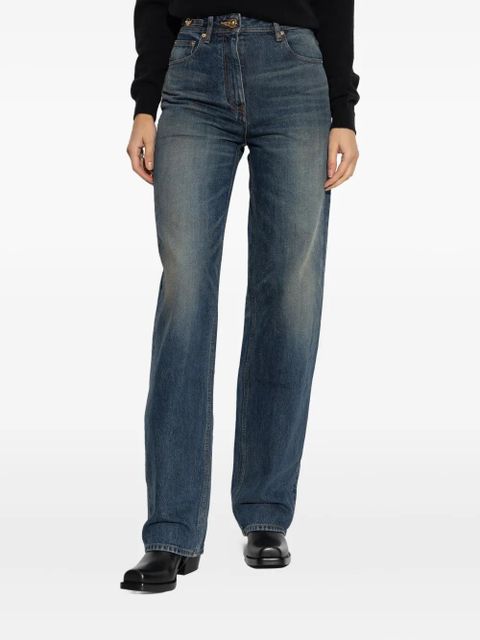 Versace plaque-detailed jeans - Blue