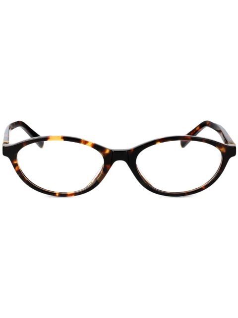 Miu Miu Eyewear cat eye-frame glasses - Brown - zdjęcie produktu nr 1