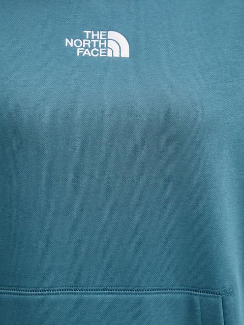 The North Face bluza Essential damska kolor zielony z kapturem gładka NF0A89ENBQ51