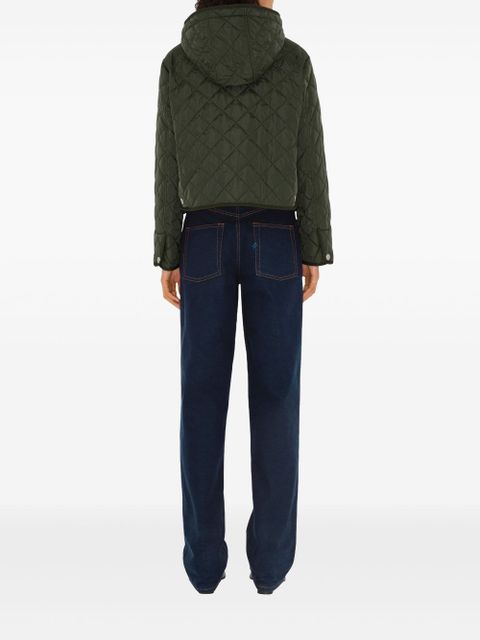 Burberry cropped quilted jacket - Green
